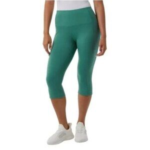 NEW 32 Degrees Cool Women's M Cropped Legging Green Polyester Blend G1519